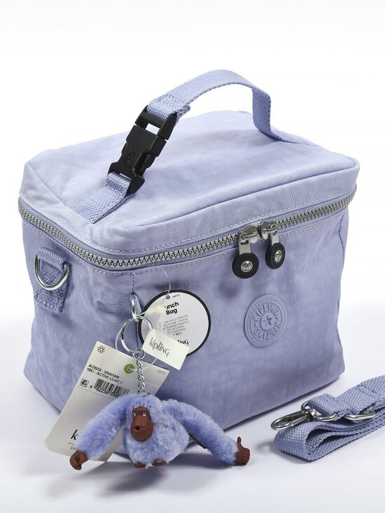 Kipling Handbags - Kipling Graham Lunch Bag Active Lilac Insulated Crossbody NWT Monkey AC8233